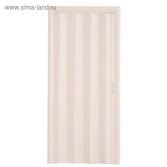 Раздвижная дверь «Вика. Комфорт», 620(840) × 2020 мм, пластик, глухое, цвет дуб белёный