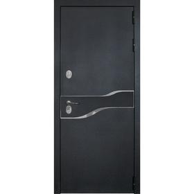 Входная дверь «Амакс Термо», 960 × 2050 мм, правая, цвет чёрный шёлк