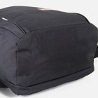 Рюкзак молодёжный, 2 отдела на молниях, 2 боковых кармана, цвет чёрный/коричневый - Фото 4