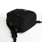 Рюкзак мужской на молниях, RISE, 2 боковых кармана, цвет чёрный - Фото 3