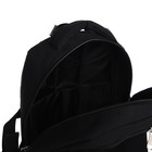 Рюкзак молодёжный из текстиля, 2 отдела на молниях, 3 кармана, цвет чёрный - фото 7427334