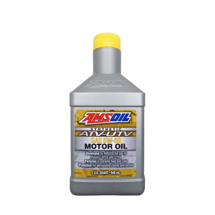 Моторное масло AMSOIL Synthetic ATV/UTV Motor Oil SAE 5W-50, 0,946л - Фото 1