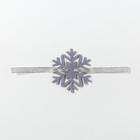 Декор для салфетки "Снежинка" серый 7х8 см 100% п/э, фетр - Фото 4