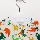 Кофточка детская, цвет белый/динозавры, рост 68 см - Фото 2