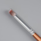 Кисть для дизайна ногтей «Омбре», 15,5 см, d - 6 × 9 мм, цвет коричневый - Фото 3