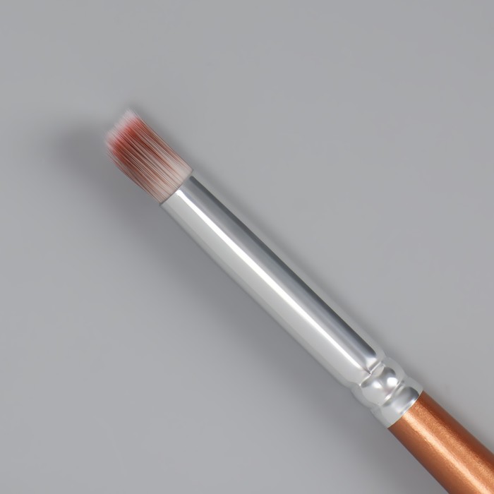 Кисть для дизайна ногтей «Омбре», 15,5 см, ворс 9 × 6 мм, цвет коричневый 20349