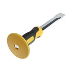 Зубило плоское ТУНДРА, сталь 45, хромированное, 2К рукоятка, 250×25 мм - Фото 3