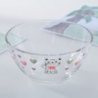 Набор детской посуды Доляна «Котёнок», 3 предмета: кружка 200 мл, салатник 450 мл, тарелка d=20 см - Фото 3