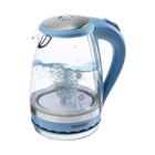 Чайник электрический ENERGY E-279, стекло, 1.5 л, 2200 Вт, голубой - Фото 1