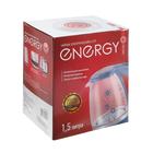 Чайник электрический ENERGY E-279, стекло, 1.5 л, 2200 Вт, голубой - Фото 7