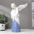 Сувенир керамика "Девушка-ангел в белом одеянии на цветочной скале" 24х14х14,5 см - фото 11125680