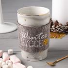 Декоративная лента "Winter hygge" 22х7 см, 100% п/э, фетр - Фото 1