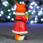 Фигура "Лиса в красной шубе" 8х6,5х14,5см - фото 805867201