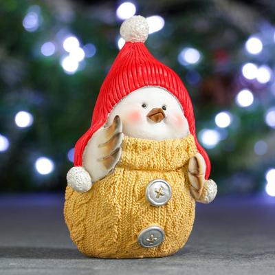 Фигура «Снегирь-девочка», 8×10×15 см