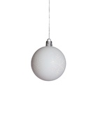 Ёлочные игрушки «Морозные узоры», шары новогодние, d=6 см, набор 9 шт., белый/серебро - Фото 4