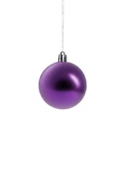 Ёлочные игрушки «Кэра», шары новогодние, d=6 см, набор 16 шт., сиреневый - фото 8076267
