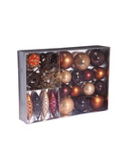 Ёлочные игрушки «Андромеда», новогодние, набор 22 шт. (4 сосульки, 18 шаров), кофейный МИКС - Фото 16