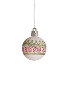 Ёлочные игрушки «Нембус», шары новогодние, набор 25 шт., d=4 см, белый/красный/зелёный - Фото 6