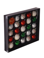 Ёлочные игрушки «Нембус», шары новогодние, набор 25 шт., d=4 см, белый/красный/зелёный - Фото 9