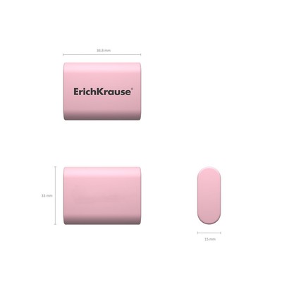 Ластик ErichKrause Sponge 37×33×15 мм, микс, цена 1 шт.
