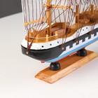 Корабль "Аркхем" четырехмачтовый с белыми парусами, 24*5*23см - Фото 4