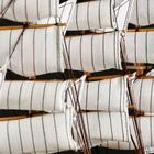 Корабль "Кариста" трехмачтовый с белыми парусами, 40*5,5*33см - Фото 4