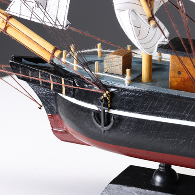 Корабль "Ла Фудр" трехмачтовый с белыми парусами, 40*5,5*33см