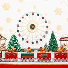 Скатерть новогодняя «Этель. Новогодняя ярмарка»: скатерть 150×180 ±3 см с ГМВО, 100% хлопок, 190 г/м² - Фото 7