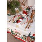 Скатерть новогодняя «Этель. Новогодняя ярмарка»: скатерть 150×180 ±3 см с ГМВО, 100% хлопок, 190 г/м² - Фото 4