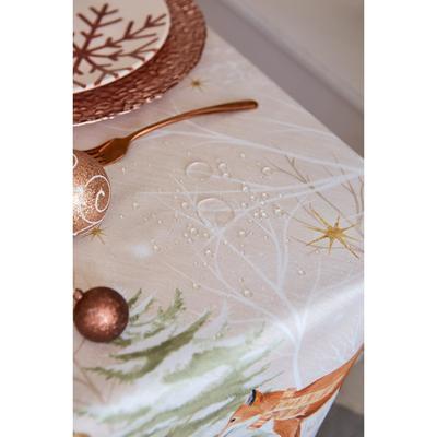 Скатерть новогодняя «Этель» Christmas forest, 150×110 ±3 см с ГМВО, 100% хлопок, 190 г/м²