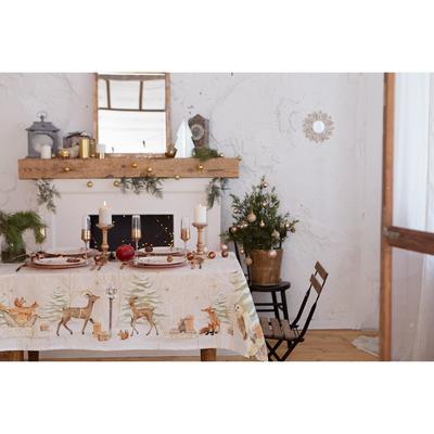 Скатерть новогодняя «Этель» Christmas forest, 150×110 ±3 см с ГМВО, 100% хлопок, 190 г/м²