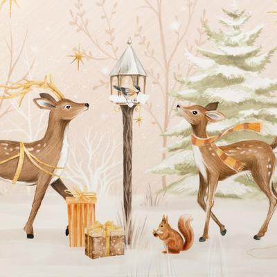 Скатерть новогодняя «Этель» Christmas forest, 150×110 ±3 см с ГМВО, 100% хлопок, 190 г/м²