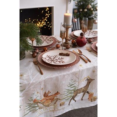 Скатерть новогодняя «Этель» Christmas forest, 150×110 ±3 см с ГМВО, 100% хлопок, 190 г/м²