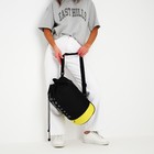 Рюкзак-торба молодёжный, отдел на стяжке шнурком, цвет чёрный/жёлтый - Фото 8