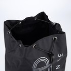 Рюкзак-торба молодёжный, отдел на стяжке шнурком, цвет чёрный/жёлтый - Фото 4
