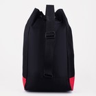 Рюкзак-торба молодёжный, отдел на стяжке шнурком, цвет чёрный/красный - фото 6312840