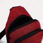 Сумка слинг ЗФТС, текстиль, цвет бордовый - фото 6312851