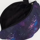Поясная сумка на молнии, наружный карман, цвет фиолетовый - Фото 3