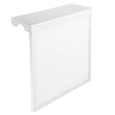 УЦЕНКА Экран на чугунный радиатор «Лидер», 390×440×150 мм, 4 секции, металлический, белый