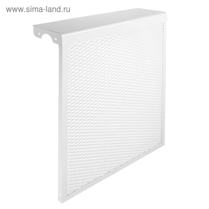 УЦЕНКА Экран на чугунный радиатор «Лидер», 490×610×150 мм, 5 секций, металлический, белый - Фото 1