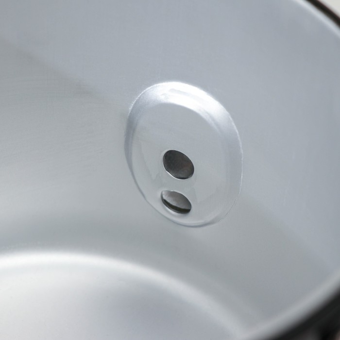 Чайник-котелок с декоративным покрытием, 2,5 л, цвет чёрный - фото 1905668919