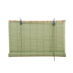 Бамбуковая рулонная штора, 120х160 см, цвет мятный