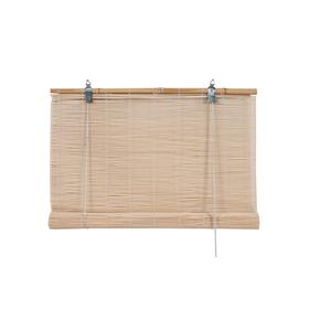 Бамбуковая рулонная штора, 160х160 см, цвет натуральный