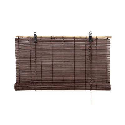 Бамбуковая рулонная штора, 160×160 см, цвет шоколадный