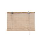 Бамбуковая рулонная штора, 80х160 см, цвет натуральный - фото 294945517