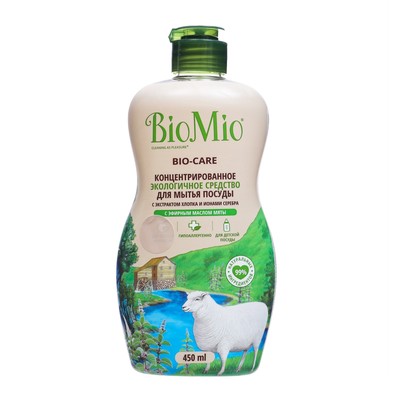 Средство для мытья посуды BioMio Bio-care "Мята", 450 мл
