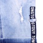 Бриджи джинсовые для мальчиков, рост 98 см - Фото 3