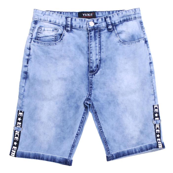 Бриджи джинсовые для мальчиков, рост 152 см - Фото 1