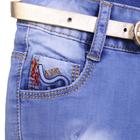 Шорты джинсовые для девочек, рост 110 см - Фото 3