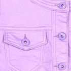 Куртка для девочек, рост 128 см, цвет сиреневый - Фото 3